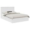 vidaXL Opslag bed met lade met opslag Wit 160 x 200 cm Bewerkt hout