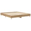 vidaXL Bedframe zonder matras 200x200 cm spaanplaat artisanaal eiken