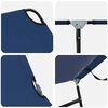 vidaXL Opvouwbare zonnebed 2-persoon 2 pcs Blauw 56 x 189 x 87cm Stof