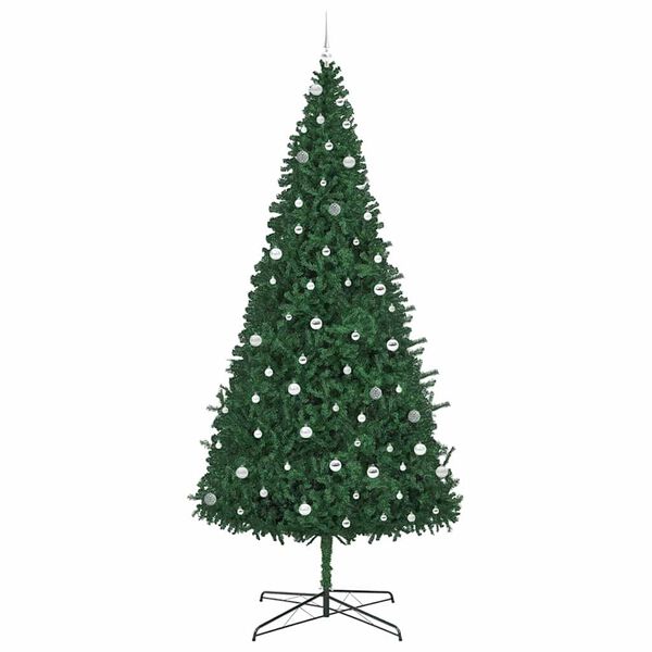 vidaXL Kerstboom met decoratieve touwlichten Groen 400 cm PVC