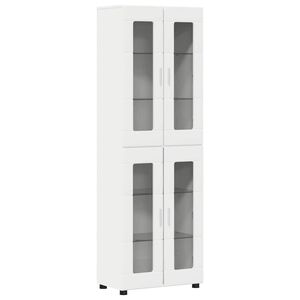 vidaXL Hoge kast FLORIN 60 x 35 x 182 cm Wit Bewerkt hout