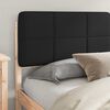 vidaXL Bedframe met Gevoerd Hoofdgedeelte Zwart 180 x 200 cm