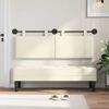 vidaXL Hangend Hoofdeinde Effen Cr&egrave;me 150 x 55 x 5 cm Katoen Stof
