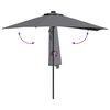 vidaXL Tuinparasol Antraciet 294 x 150 x 223 cm Polyester en staal