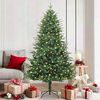 vidaXL Kunst Kerstboom met verlichting Groen 180 cm PVC en PE