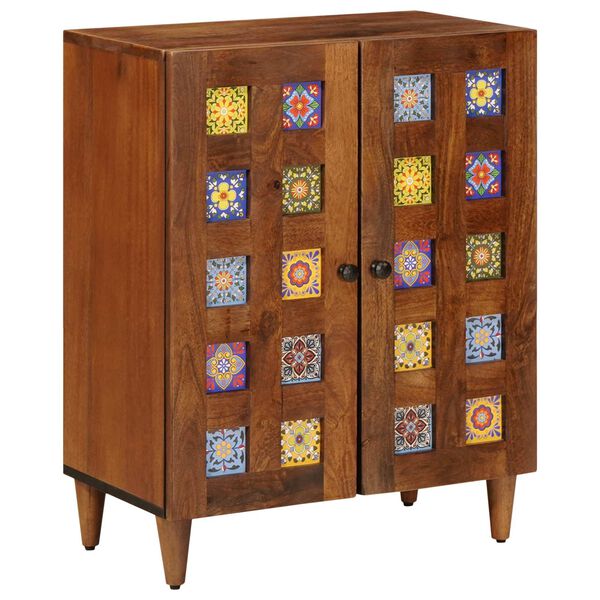 vidaXL Dressoir 3 pcs Walnotenhout 60 x 33,5 x 75 cm