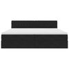 vidaXL Opslag bed met matras met hoofdeinde Zwart 200 x 200 cm Fluweel