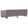vidaXL Slaapbank met onderschuifbed 80x200 cm stof taupe