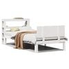 vidaXL Bedframe met hoofdeinde zonder matras 90x190 cm wit