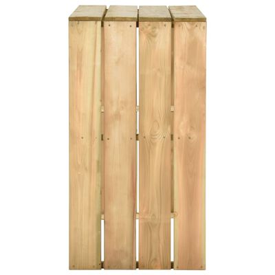 vidaXL 5-delige Tuinbarset geïmpregneerd grenenhout