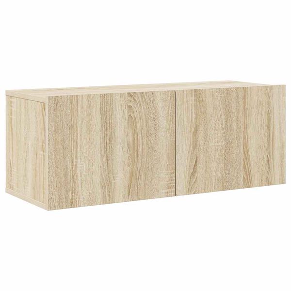 vidaXL 8-delige Tv-meubelset spaanplaat sonoma eikenkleurig