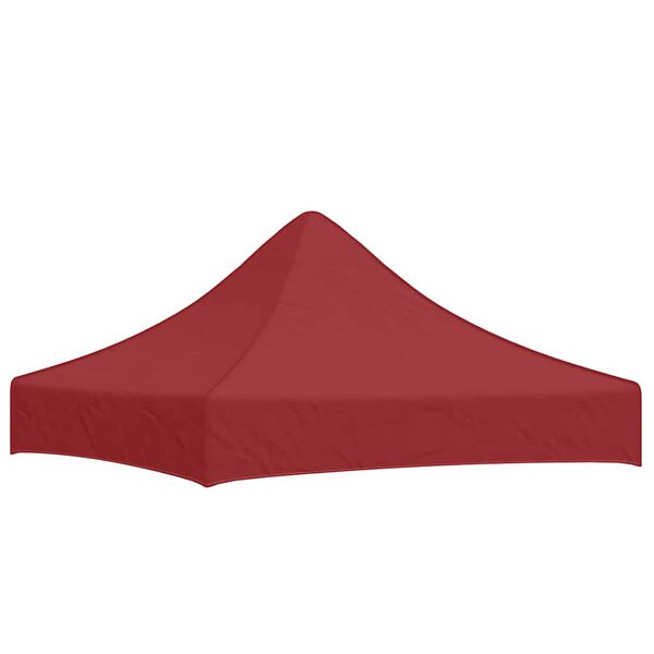 vidaXL Partytentdak 270 g/m&sup2; 2x2 m bordeauxrood
