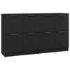 vidaXL Dressoirs 2 st 60x30x70 cm bewerkt hout zwart