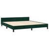 vidaXL Bedframe zonder matras 200x200 cm fluweel donkergroen