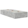 vidaXL Opbergbedframe met lade Beton Grijs 90 cm Bewerkt hout