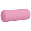 vidaXL Bolster Kussens 2 stuks Roze Ø 25 x 70 cm Stof