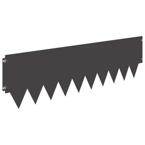 vidaXL Gazonrand 20 st 103 x 30 cm Staal Zwart