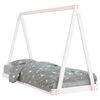 vidaXL Kinderbedframe 80x200 cm massief grenenhout wit