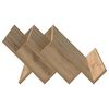 vidaXL Tijdschrift Rek Artisan Eiken 65 x 53 x 28,5 cm Bewerkt hout