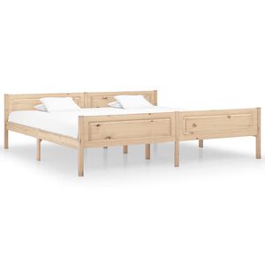 vidaXL Bedframe massief grenenhout 200x200 cm