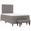 vidaXL Boxspringbed met hoofdeinde Taupe 120 x 190 cm Stof