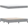 vidaXL Boxspringbed Lichtgrijs 200 x 200 cm Stof