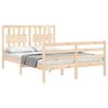 vidaXL Bedframe met hoofdbord massief hout 120x200 cm