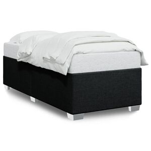 vidaXL Bedframe zonder matras 80x200 cm stof zwart