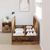 vidaXL Bedframe met opslag Oud hout 90 x 190 cm Bewerkt hout