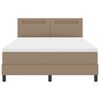 vidaXL Bedframe met matras Cappuccino 160 x 200 cm Kunstleer
