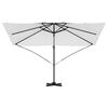 vidaXL Parasol Zand 351 x 250 x 260 cm Polyester en Aluminium