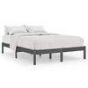 vidaXL Bedframe massief grenenhout grijs 120x200 cm