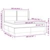 vidaXL Boxspring met matras fluweel zwart 160x200 cm