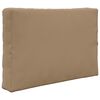 vidaXL Buiten bankkussen 2 pcs Taupe Polyester