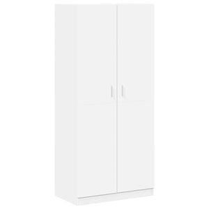 vidaXL Kledingkast 90x52x200 cm bewerkt hout wit