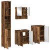 vidaXL Badkamermeubelset 4 pcs Oud Hout Bewerkt hout & Metaal