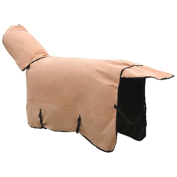 vidaXL Paardendeken Cappuccino 105 cm Polyester