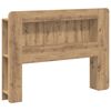 vidaXL Hoofdbordkast met opslag Artisanaal eiken Geconstrueerd hout