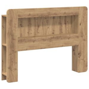 vidaXL Hoofdbordkast met opslag Artisanaal eiken Geconstrueerd hout