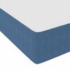 vidaXL Boxspringbed Blauw en Wit 160 x 200 cm Katoen Stof