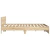 vidaXL Bedframe met hoofdeinde Sonoma 152 x 203 cm Bewerkt hout