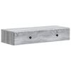 vidaXL Wandmontage Zijtafel Grijs sonoma 87,5 x 34,5 x 17 cm