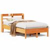 vidaXL Bedframe zonder matras massief grenenhout wasbruin 120x190 cm