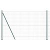 vidaXL Euro-hek met betonnen voetstuk 10 x 1,4 m PVC-Coated Staal Mesh