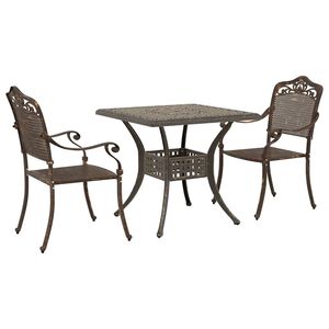 vidaXL Tuinset 3 st Brons Gegoten aluminium
