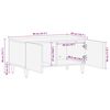 vidaXL Salontafel Licht Bruin 80 x 50 x 40 cm Massief acaciahout