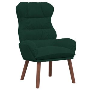 vidaXL Fauteuil Donkergroen 69 x 74 x 93 cm Fluweel