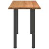 vidaXL Bartafel met natuurlijke rand 180x80x112 cm massief eikenhout