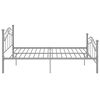 vidaXL Bedframe metaal grijs 120x200 cm
