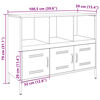 vidaXL Dressoir 100,5x39x79 cm staal mosterdgeel